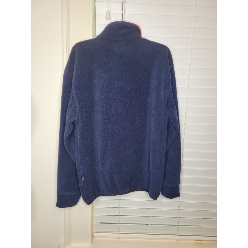 Nautica Competition Navy Fleece Pullover Sweatshirt M - Picture 4 of 6